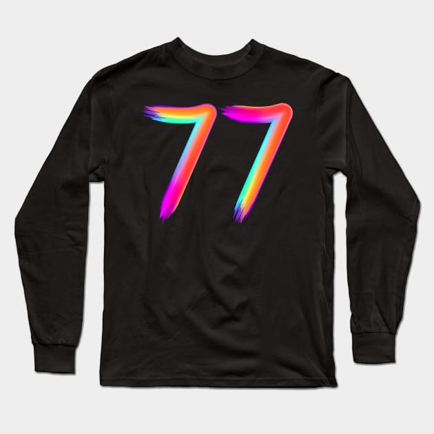 brushed 77 Long Sleeve T-Shirt by MplusC